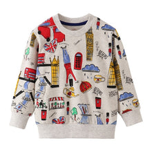 Load image into Gallery viewer, Jumping meters Kids dinosaurs sweatshirts cotton winter autumn baby boys girls t shirts all printed animals t shirts for boy kid