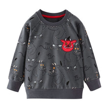 Load image into Gallery viewer, Jumping meters Kids dinosaurs sweatshirts cotton winter autumn baby boys girls t shirts all printed animals t shirts for boy kid