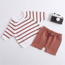 Load image into Gallery viewer, Autumn Winter Knitted Cardigan + Shorts