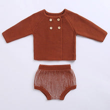 Load image into Gallery viewer, Autumn Winter Knitted Cardigan + Shorts
