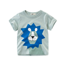 Load image into Gallery viewer, Children Summer Short Sleeve T-shirt Casual Tops Clothing Baby Boys Cartoon T-shirts Animals Print Kids Cotton T Shirt For Girls