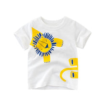 Load image into Gallery viewer, Children Summer Short Sleeve T-shirt Casual Tops Clothing Baby Boys Cartoon T-shirts Animals Print Kids Cotton T Shirt For Girls