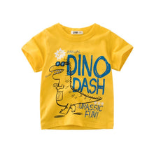 Load image into Gallery viewer, Children Summer Short Sleeve T-shirt Casual Tops Clothing Baby Boys Cartoon T-shirts Animals Print Kids Cotton T Shirt For Girls