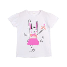 Load image into Gallery viewer, VIDMID Children T-Shirts Cartoon Print Kids Baby girl Tops Short Sleeve T-Shirt children cotton pink t-shirts tees 4137 03