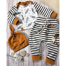 Load image into Gallery viewer, Feather T-shirt + Strip Pants