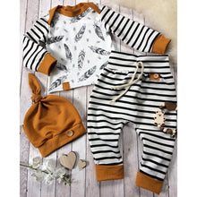 Load image into Gallery viewer, Feather T-shirt + Strip Pants