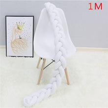 Load image into Gallery viewer, Bed Braided Knot Soft Cushion Bumper