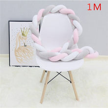 Load image into Gallery viewer, Bed Braided Knot Soft Cushion Bumper