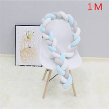 Load image into Gallery viewer, Bed Braided Knot Soft Cushion Bumper