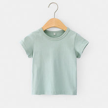 Load image into Gallery viewer, 16 Colors Solid Children T-shirt for Boys Girls Cotton Summer Kids Tops Tees Baby Kids Tshirts Blouse Clothes 12M 24M 2-12 Years