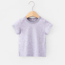 Load image into Gallery viewer, 16 Colors Solid Children T-shirt for Boys Girls Cotton Summer Kids Tops Tees Baby Kids Tshirts Blouse Clothes 12M 24M 2-12 Years