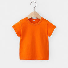 Load image into Gallery viewer, 16 Colors Solid Children T-shirt for Boys Girls Cotton Summer Kids Tops Tees Baby Kids Tshirts Blouse Clothes 12M 24M 2-12 Years