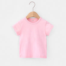 Load image into Gallery viewer, 16 Colors Solid Children T-shirt for Boys Girls Cotton Summer Kids Tops Tees Baby Kids Tshirts Blouse Clothes 12M 24M 2-12 Years