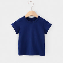 Load image into Gallery viewer, 16 Colors Solid Children T-shirt for Boys Girls Cotton Summer Kids Tops Tees Baby Kids Tshirts Blouse Clothes 12M 24M 2-12 Years