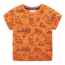 Load image into Gallery viewer, T-shirt for baby Boys Animal Print Dinosaur Boys T Shirt for kids Tops tees Cartoon Kids t-shirts Clothes 2-7 Years