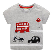 Load image into Gallery viewer, T-shirt for baby Boys Animal Print Dinosaur Boys T Shirt for kids Tops tees Cartoon Kids t-shirts Clothes 2-7 Years