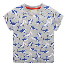 Load image into Gallery viewer, T-shirt for baby Boys Animal Print Dinosaur Boys T Shirt for kids Tops tees Cartoon Kids t-shirts Clothes 2-7 Years