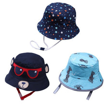 Load image into Gallery viewer, Baby Hats Cool Panama Summer Baby Cap Boys Girls Print Caps Kids Cartoon Hat Sunhat Baby Hat Newborn Baby Accessories