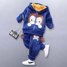 Load image into Gallery viewer, Thick & Warm Three Piece Bear & Fox Outfit