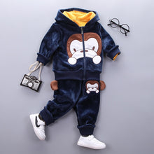 Load image into Gallery viewer, Thick & Warm Three Piece Bear & Fox Outfit