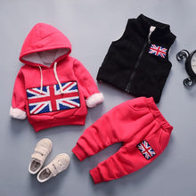 Load image into Gallery viewer, Thick & Warm Three Piece Bear & Fox Outfit