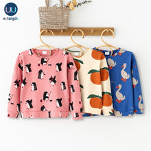Load image into Gallery viewer, Kids T Shirts For 1-8Y Brand Autumn Winter Baby Boys Girls Long Sleeve Print Sweatshirts Baby Children Cotton Tops Tees Clothes