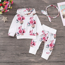 Load image into Gallery viewer, Floral Newborn Baby Tracksuit