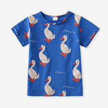 Load image into Gallery viewer, Boys Girls T-Shirts Short Sleeve Children's Tshirt Baby Girl Tops One Piece O-Neck Fashion Cartoon Casual Girl T Shirts Children
