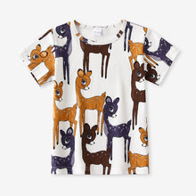 Load image into Gallery viewer, Boys Girls T-Shirts Short Sleeve Children's Tshirt Baby Girl Tops One Piece O-Neck Fashion Cartoon Casual Girl T Shirts Children
