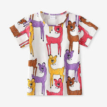 Load image into Gallery viewer, Boys Girls T-Shirts Short Sleeve Children's Tshirt Baby Girl Tops One Piece O-Neck Fashion Cartoon Casual Girl T Shirts Children