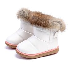 Load image into Gallery viewer, Rabbit Fur Warm Plush Winter Shoes
