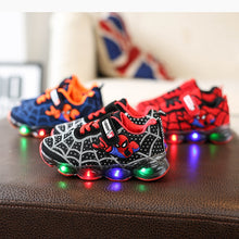 Load image into Gallery viewer, Spiderman Sneakers With LED Lights