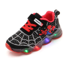 Load image into Gallery viewer, Spiderman Sneakers With LED Lights