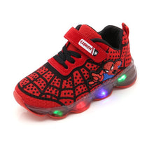 Load image into Gallery viewer, Spiderman Sneakers With LED Lights