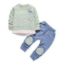 Load image into Gallery viewer, Long Sleeve Sweater + Camouflage Trousers