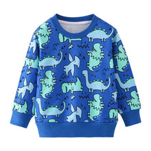 Load image into Gallery viewer, Jumping meters Kids dinosaurs sweatshirts cotton winter autumn baby boys girls t shirts all printed animals t shirts for boy kid
