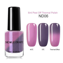 Load image into Gallery viewer, NICOLE DIARY - Thermal Nail Polish Glitter
