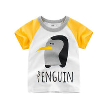 Load image into Gallery viewer, Children Summer Short Sleeve T-shirt Casual Tops Clothing Baby Boys Cartoon T-shirts Animals Print Kids Cotton T Shirt For Girls
