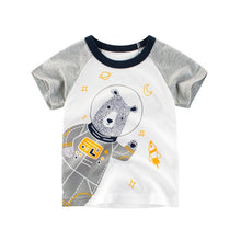 Load image into Gallery viewer, Children Summer Short Sleeve T-shirt Casual Tops Clothing Baby Boys Cartoon T-shirts Animals Print Kids Cotton T Shirt For Girls
