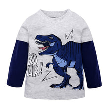 Load image into Gallery viewer, boy t shirts long sleeve for children baby boy casual cartoon dinosaur brand fashion boy t shirt boys Tops &amp; Tees
