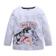 Load image into Gallery viewer, boy t shirts long sleeve for children baby boy casual cartoon dinosaur brand fashion boy t shirt boys Tops &amp; Tees
