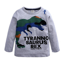 Load image into Gallery viewer, boy t shirts long sleeve for children baby boy casual cartoon dinosaur brand fashion boy t shirt boys Tops &amp; Tees
