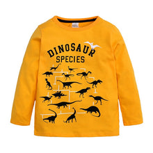 Load image into Gallery viewer, boy t shirts long sleeve for children baby boy casual cartoon dinosaur brand fashion boy t shirt boys Tops &amp; Tees
