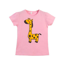 Load image into Gallery viewer, VIDMID  Children T-Shirts Cartoon Print Kids Baby girl Tops Short Sleeve T-Shirt children cotton pink t-shirts tees 4137 03
