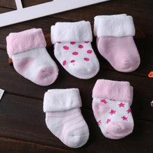 Load image into Gallery viewer, Thick Baby Socks - 5 Pack
