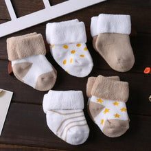 Load image into Gallery viewer, Thick Baby Socks - 5 Pack
