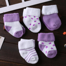 Load image into Gallery viewer, Thick Baby Socks - 5 Pack
