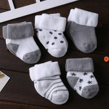 Load image into Gallery viewer, Thick Baby Socks - 5 Pack
