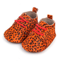 Load image into Gallery viewer, Leather Baby Shoes - Leopard Print
