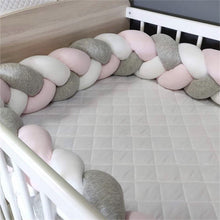 Load image into Gallery viewer, Bed Braided Knot Soft Cushion Bumper
